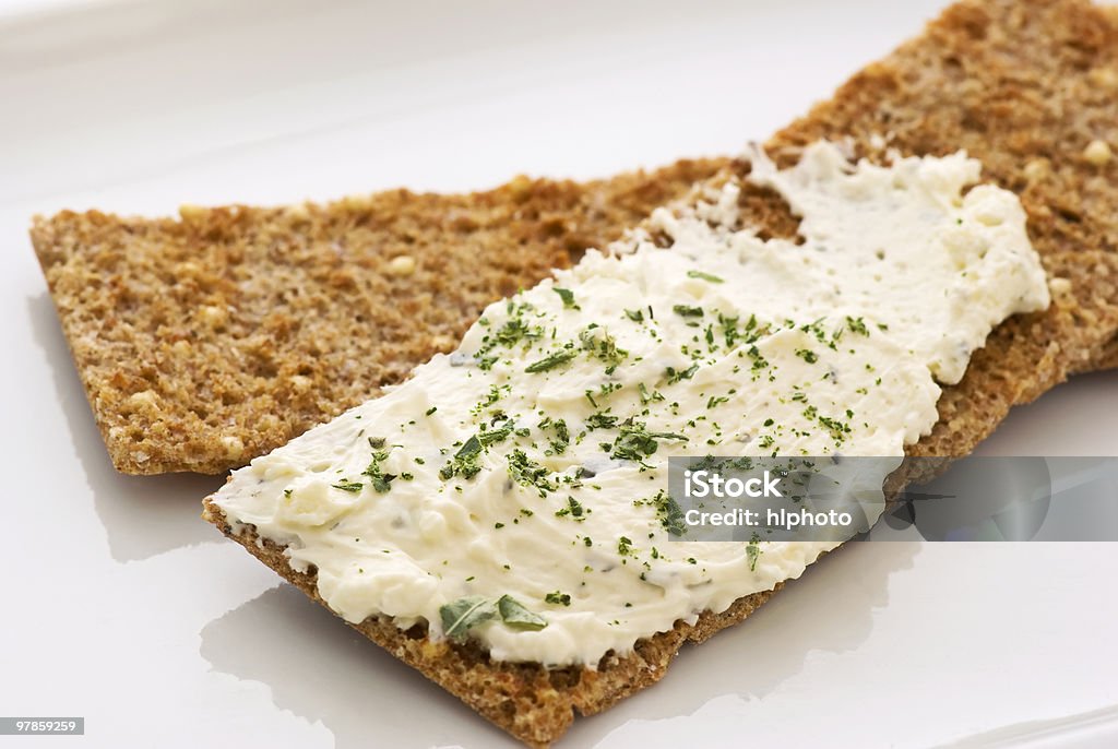 Frisches Brot mit breiten - Lizenzfrei Käseaufstrich Stock-Foto