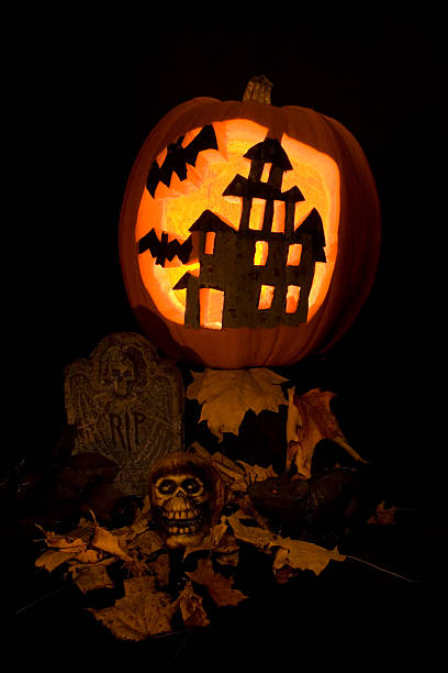 spookey 하우스 펌프킨 - spookey 뉴스 사진 이미지