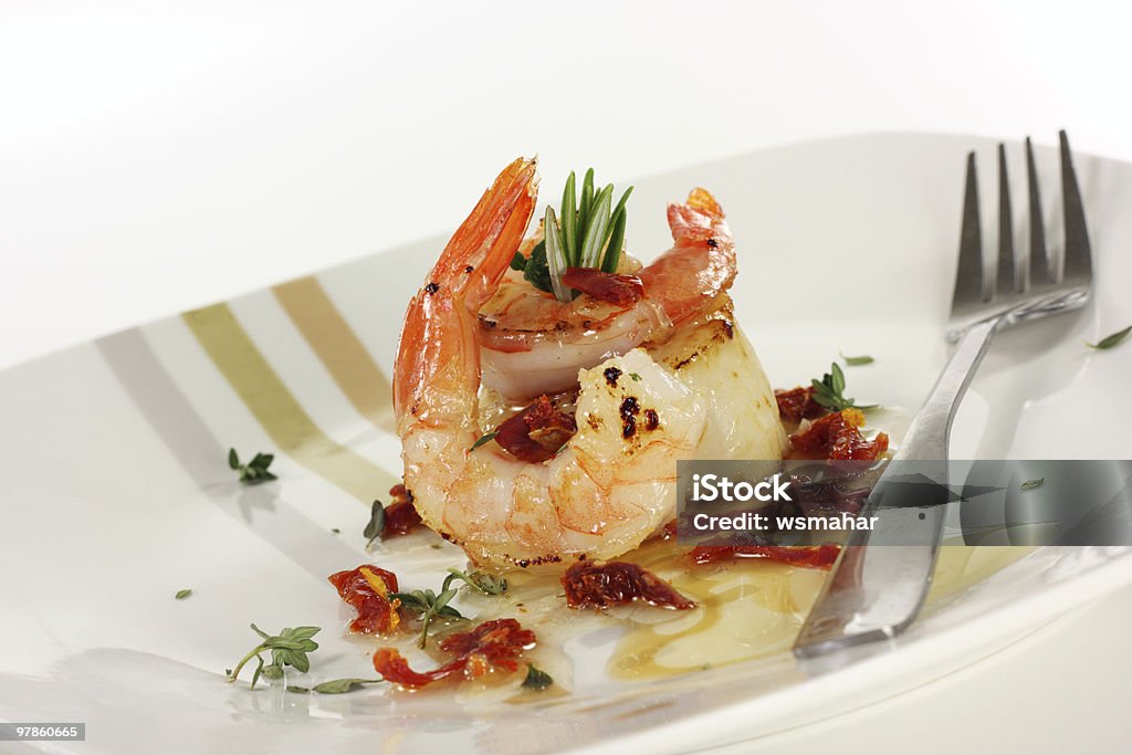 Antipasto di pesce - Foto stock royalty-free di Abbrustolito