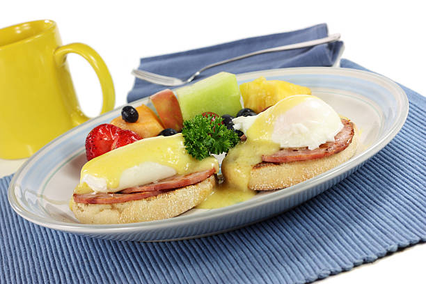 Eggs Benedict  hollandaise sauce stock pictures, royalty-free photos & images