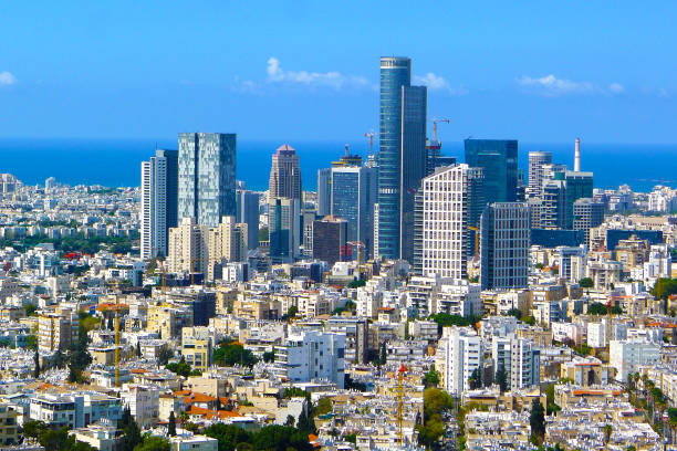 Tel Aviv city skyline