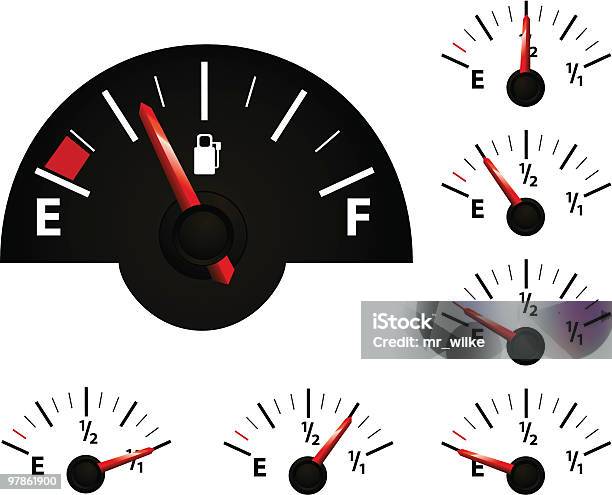 Vetores de Medidor De Gásvetor e mais imagens de Calibre - Calibre, Combustível fóssil, Gasolina