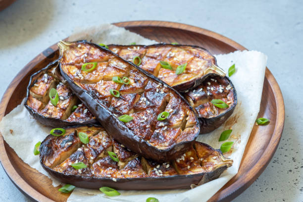 istock Grilled eggplant with Miso Glaze,nasu dengaku 978624806