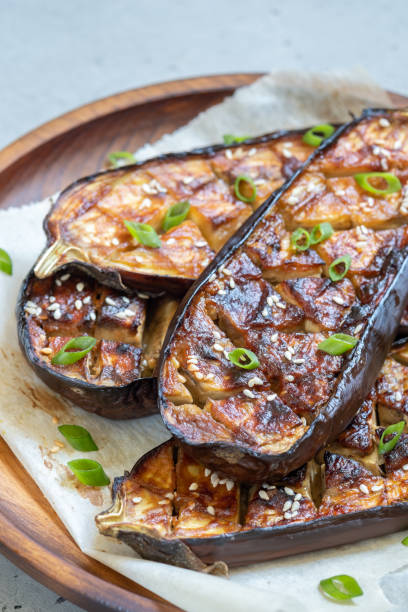 istock Grilled eggplant with Miso Glaze,nasu dengaku 978624854