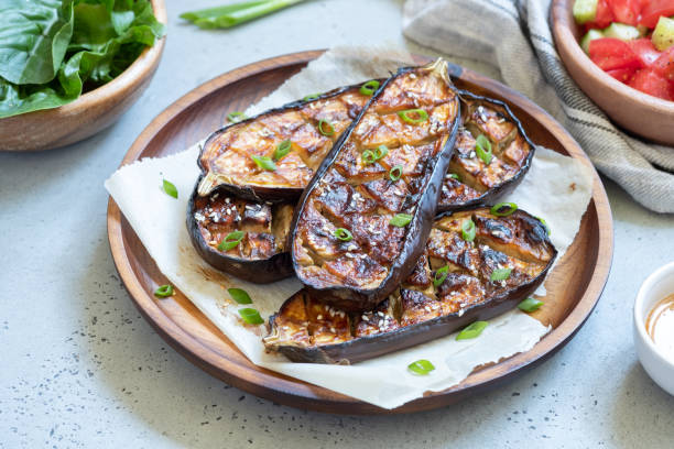 istock Grilled eggplant with Miso Glaze,nasu dengaku 978624912