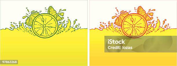 Citrus Background Stock Illustration - Download Image Now - Grapefruit, In Silhouette, Abstract