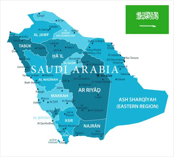 Vector illustration of 31 - Saudi Arabia - Murena Spot Isolated 10