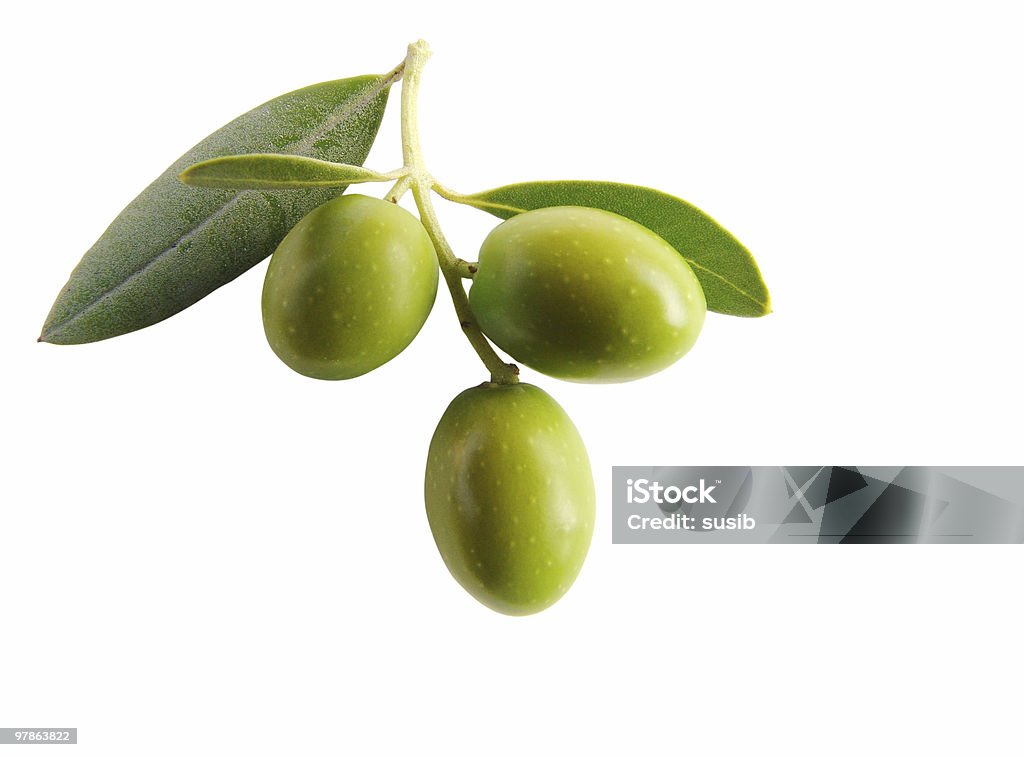 Antipasti-Olive isolato III - Foto stock royalty-free di Oliva