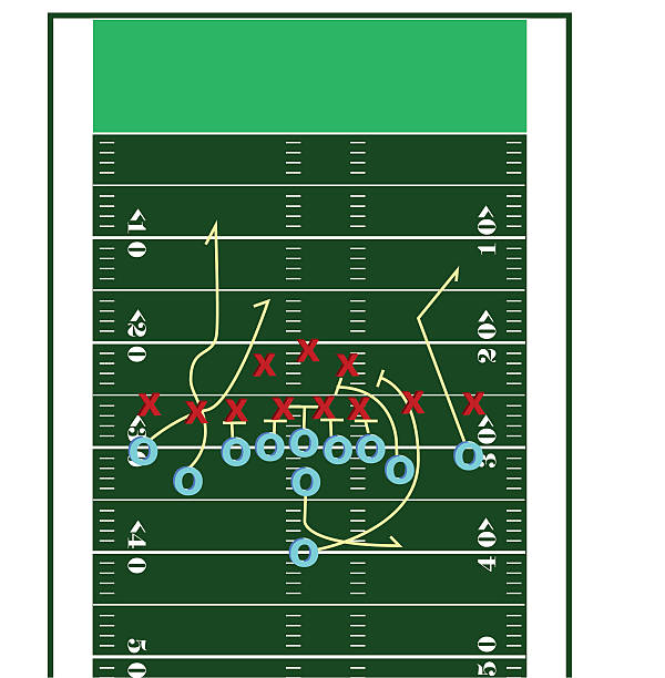 gry gra doskonałej - monday night football obrazy stock illustrations