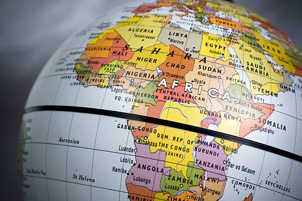 Africa, politcal stock photo