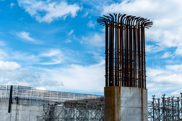 istock Construction site of the new modern bridge 978665054