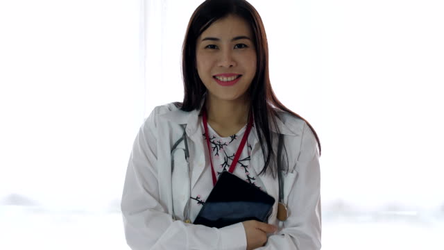 Female Doctor Wearing White Coat