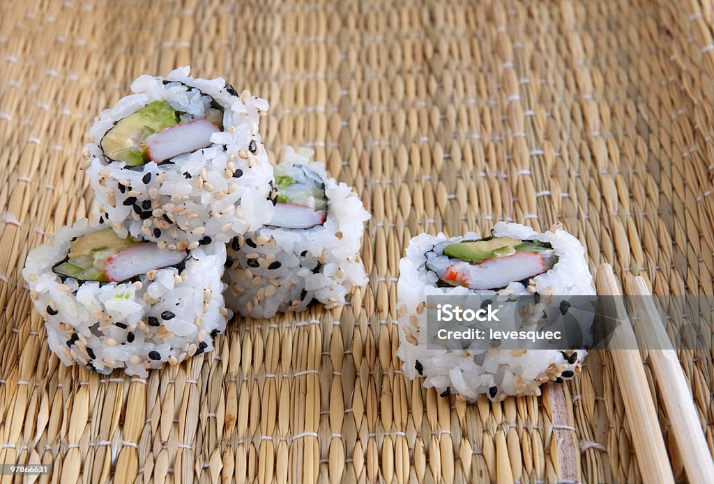 sushi  Avocado Stock Photo