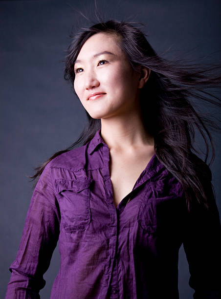 istock Woman with long hair blowing 97866964