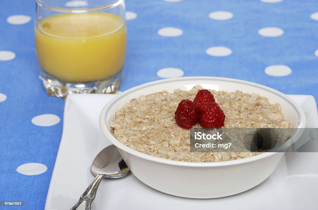 oatmeal with raspberries  Berry Fruit Stock Photo