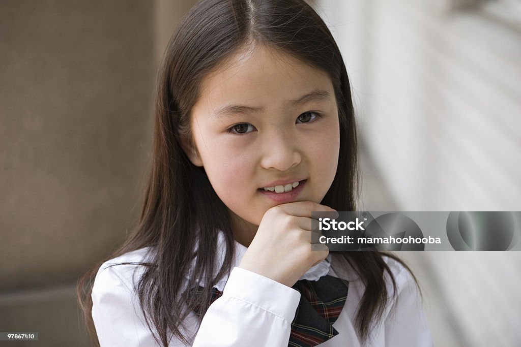 happy schoolgirl  6-7 Years Stock Photo