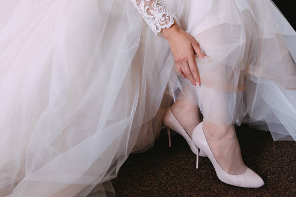 istock The bride, in a luxurious wedding dress 978674100
