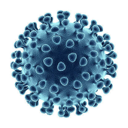 Virus isolated on white background