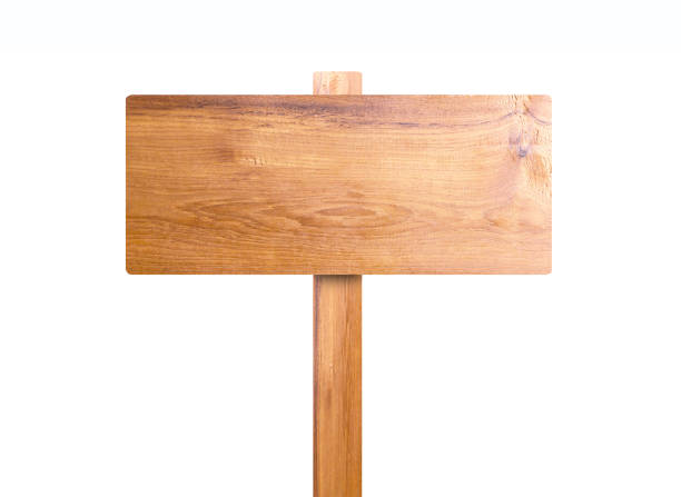 istock Wood sign isolated on a white 978711562