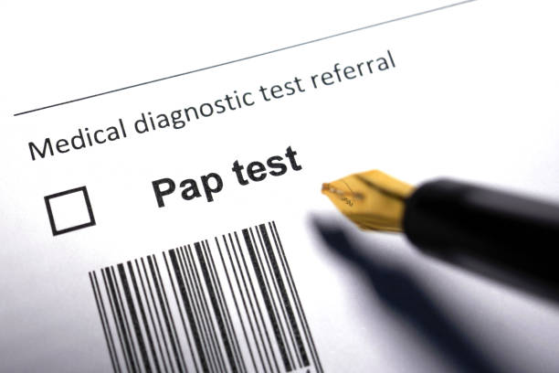 Pap test Pap test - Medical diagnostic test referral abstract. cancer screening stock pictures, royalty-free photos & images