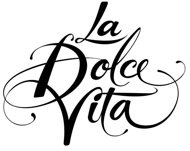 The Dolce Vita vector art illustration