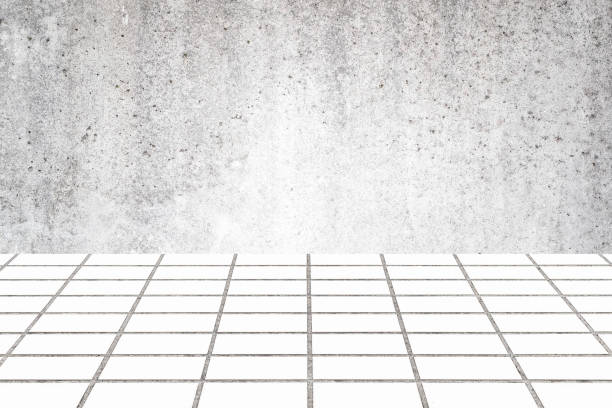 istock concrete wall and white stone block floor 978736878