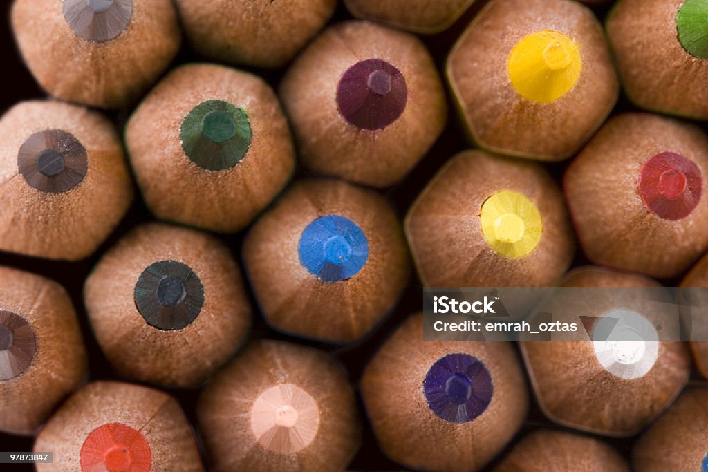 Kolorowe ołówki - Zbiór zdjęć royalty-free (Bez ludzi)