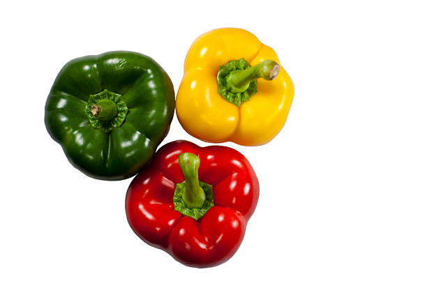 istock Three Bell Peppers red green and yellow. 97875181