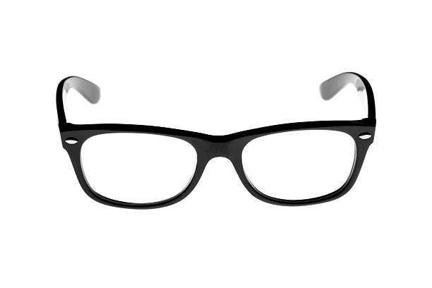 istock black rimmed retro glasses isolated on white 97876641