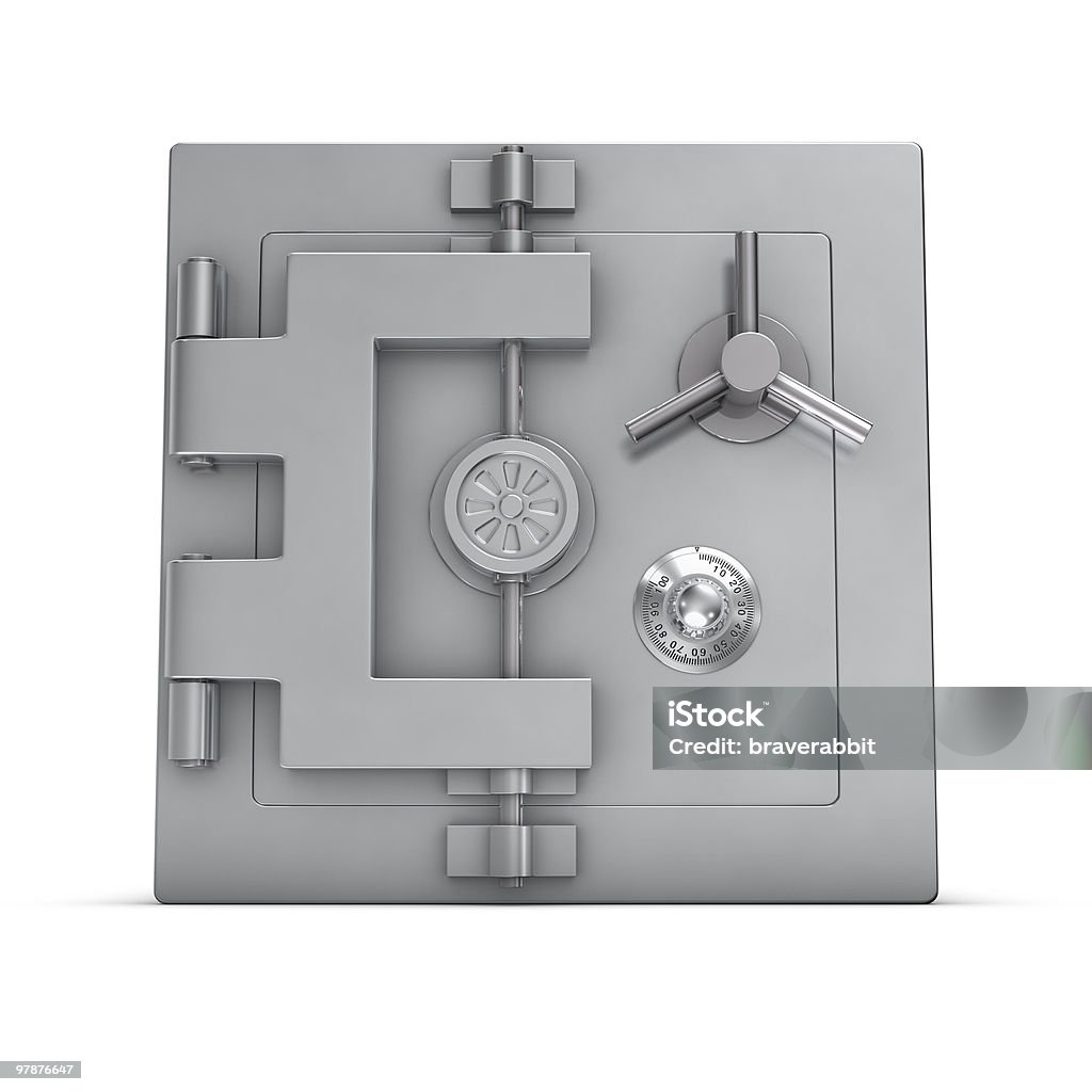 bank safe  Front View Stock Photo