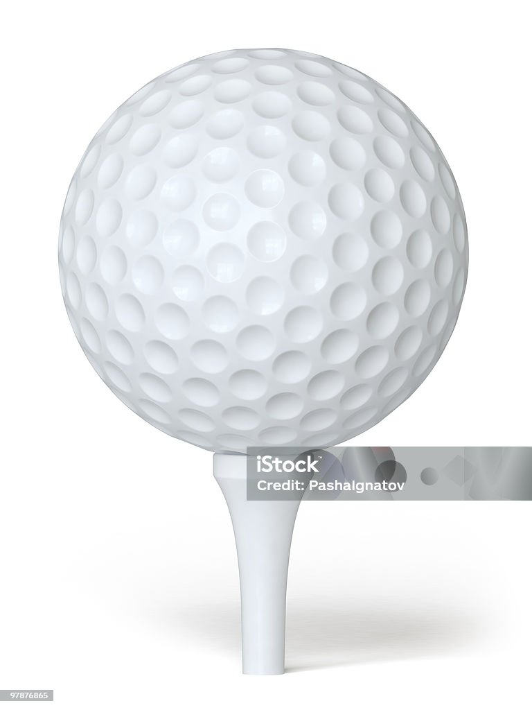 Golf ball - Lizenzfrei Comic - Kunstwerk Stock-Foto