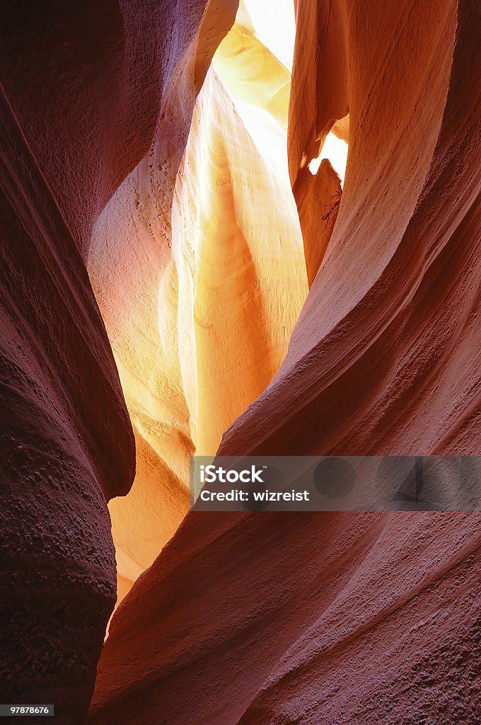 Flaming Coração de Lower Antelope Canyon - Royalty-free Arizona Foto de stock