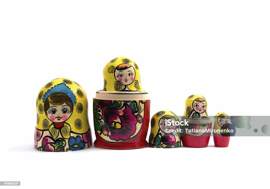 Nidificati bambole russe - Foto stock royalty-free di Ammucchiare