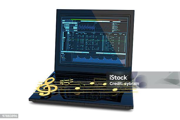 Musikdesign Stockfoto und mehr Bilder von Computer - Computer, Notenblatt, Design