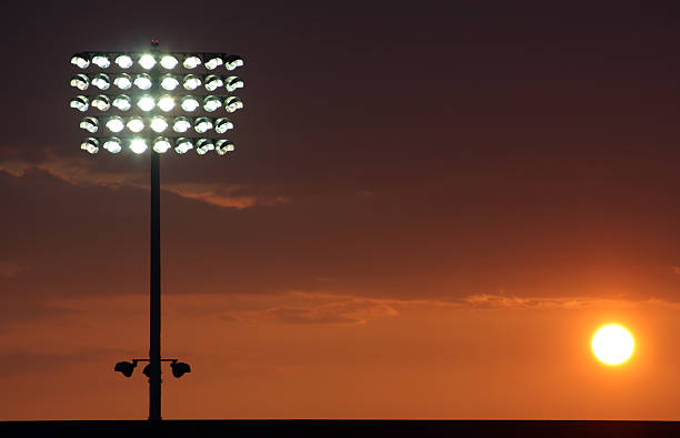 Ipswich, Suffolk, Uk - 12th Sept 2025: Portman Road at sunset in Ipswich, Suffolk, UK