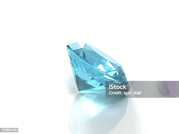 Blue Topaz Stock Photo - Download Image Now - Blue, Color Image, Crystal