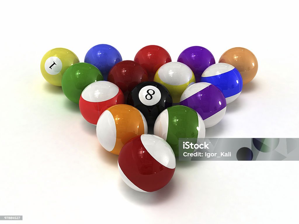 ビリヤードボール - カラー画像のロイヤリティフリーストックフォト