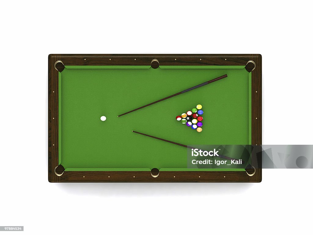 Billiard table  Color Image Stock Photo