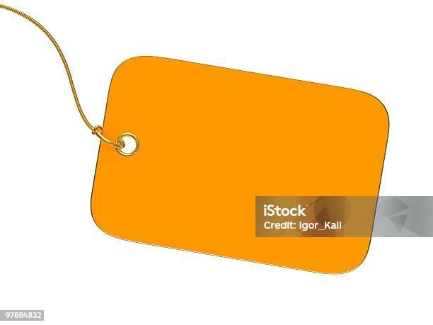 Vazio Amarelo Etiqueta - Fotografias de stock e mais imagens de Etiqueta de Preço - Etiqueta de Preço, Fundo Branco, Amarelo