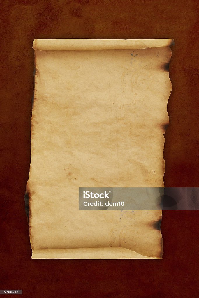 Retro Series  Paper Scroll Stock Photo