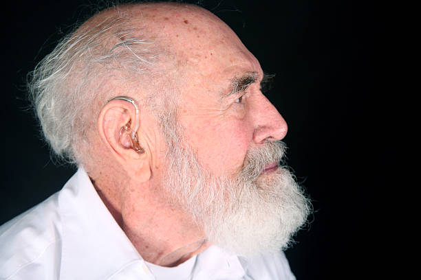 istock Hearing aid grandfather 97885970