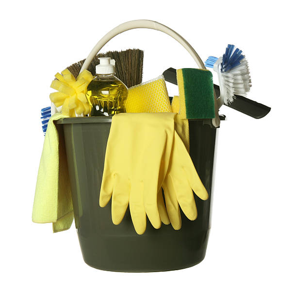 istock Isolated cleaning supplies bucket 97887022