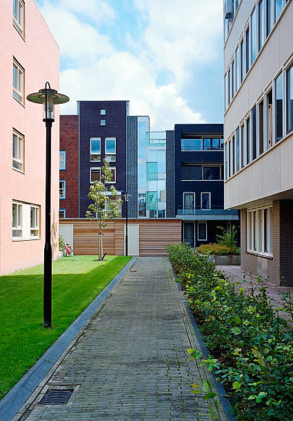 istock Nice ensemble of modern architecture town houses 97887156