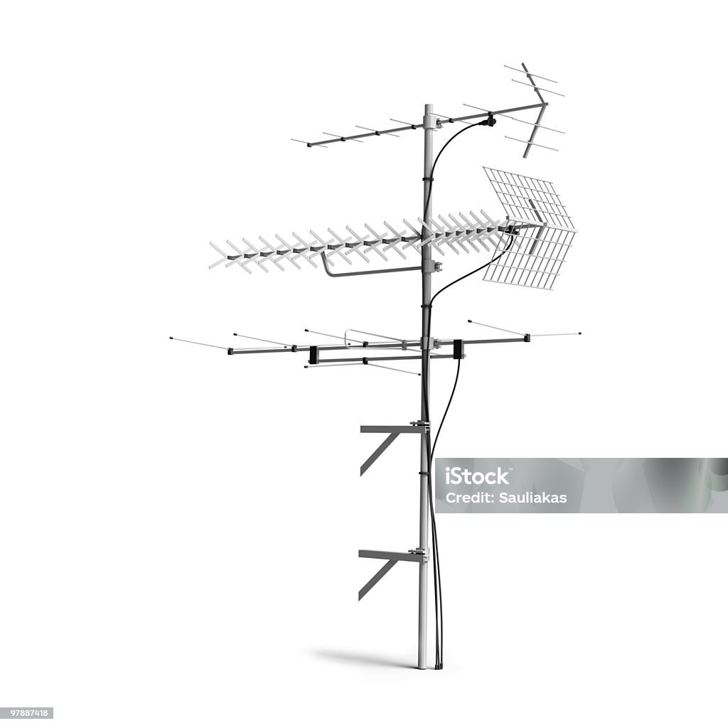 Antena de Radio, antena de - Foto de stock de Antena de televisión libre de derechos