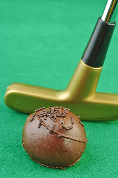 Golf Ball Truffle stock photo