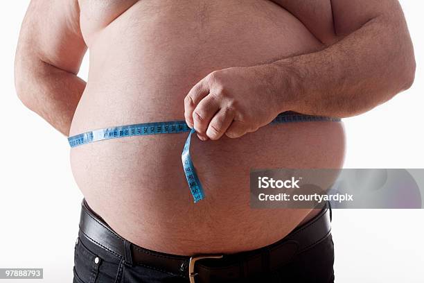 Fat Man Stock Photo - Download Image Now - Adult, Adults Only, Color Image