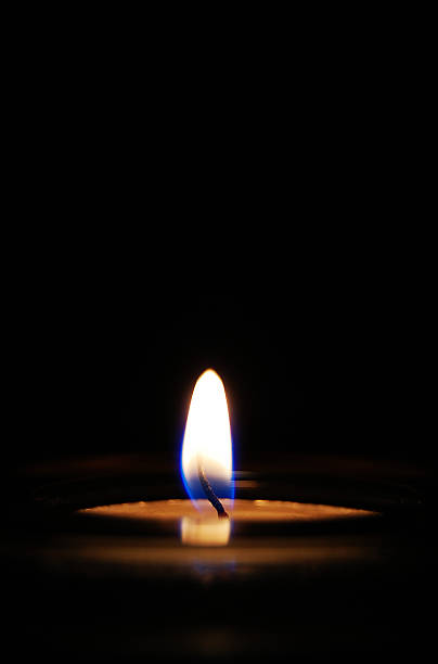 Candle Burning stock photo