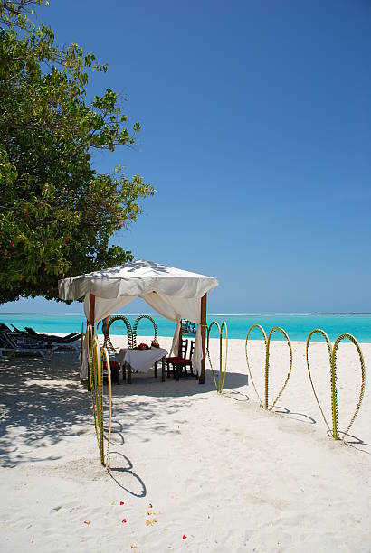 istock Wedding tent on a Maldivian Island 97889361
