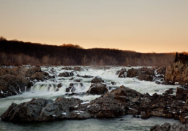 istock Sun sets behind Great Falls near Washington 97889447