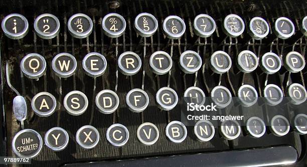 Old Typewriter Letters Stock Photo - Download Image Now - Alphabet, Ancient, Antique